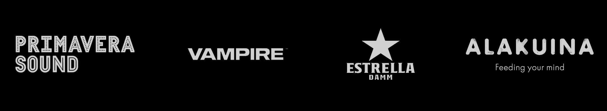 Strategic partners: Primavera Sound, Vampire, Estrella Damm, Alakuina
